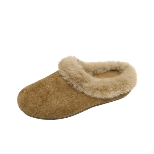 LUTAI Резина Подошва Тихий Плюшевый Тапочки Женские