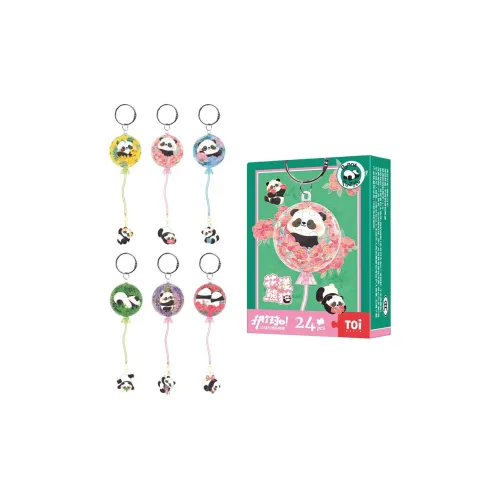 TOI Цветочный Панда Стена MOUNT 3D-пазл Слепые коробки Одиночная Слепая коробка Полная коробка 6 шт