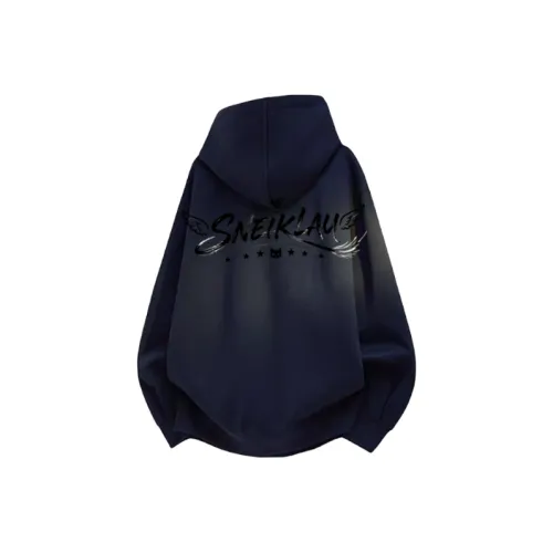 SNEIKLAU Темно-синий синий унисекс свитшоты