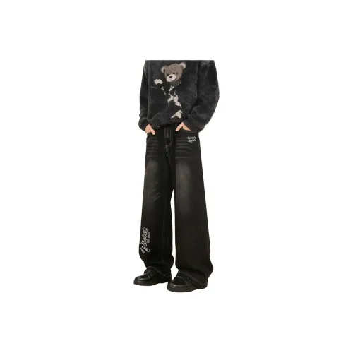 DUKE+DEXTER Черные Унисекс Джинсы