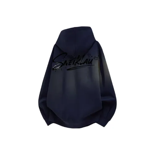 SNEIKLAU Темно-синий синий унисекс свитшоты