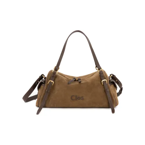 CLOS Коровья кожа Овечья замша Сумка на плечо Женская