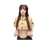 Хаки топ + хаки шарф