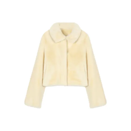 ADXKM Желтый Женские Бархатные Куртки