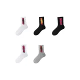 (Мода Носки 5 Упаковка) HOPE Черный 1+Dream Черный 1+HOPE Серый 1+HOPE Белый 1+Dream Белый 1