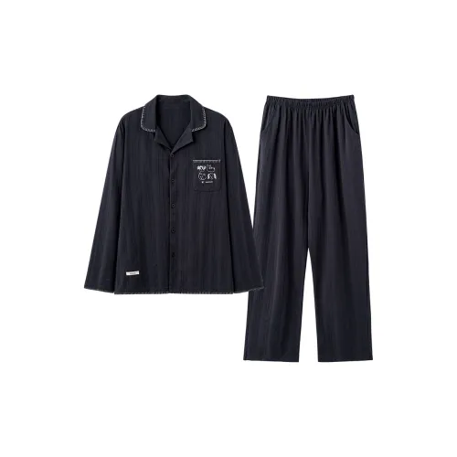 MAKEGONGZHU HZ92938 Пара Мужской Мужской Пижамные комплекты