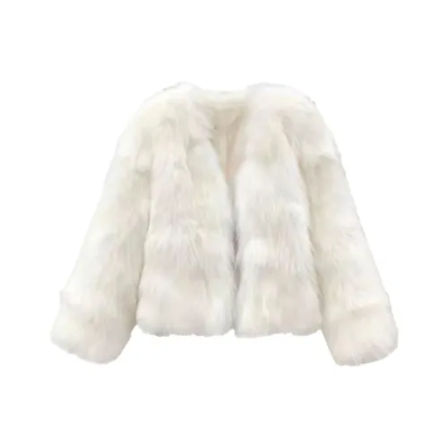 DITB Снежно-горный белый Женские меховые изделия