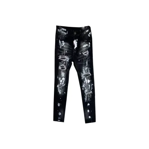 OKPI Черные Унисекс Джинсы