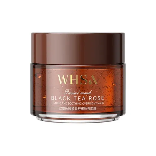 WHSA Черный чай Розовый Кожа Ночной Увлажняющий Plant Essence Питательный Лосьон Успокаивающий Маска для лица