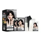 220 Натуральный Черный 3 Коробки [Обложка Желтый Белый Красный Синий Волосы] С подарками Маска для волос Инструмент