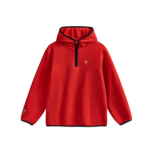 QIAODAN Свитшоты и с флисовой подкладкой HOODIES Зимний Детский