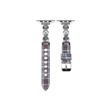 Серебряный, пуговицы, фиолетовый, маленький, квадратный [только ремешок]