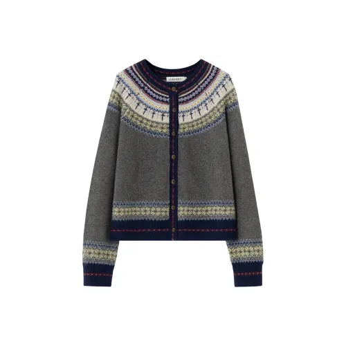 SOON FLOWER Серый Женский Свитер