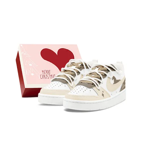 Nike Court Borough GS Парный Fu Ma Shè Китайский Новый Год Удобный и Универсальный Низкий Топ с Защитой от Износа