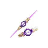 Градиентный фиолетовый [Вращающееся двойное лезвие] Вращающееся лезвие / Звуки прохладного режима / 7-цветное освещение - Подзарядка