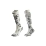 Высокое исполнение, тепло, серия ❤[Серый белый]⭐, сжатие, шерстяные носки ⭐