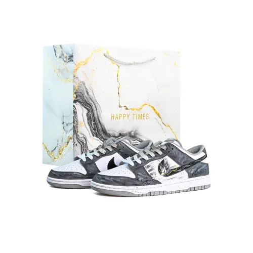 Nike Dunk Амортизация Износостойкие Низкие Кроссовки для Скейтбординга Мужские Черные Серые