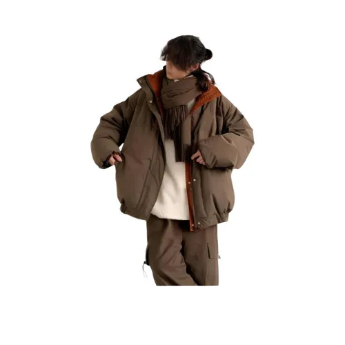 LH HOMME Коричневый Унисекс Пуховики