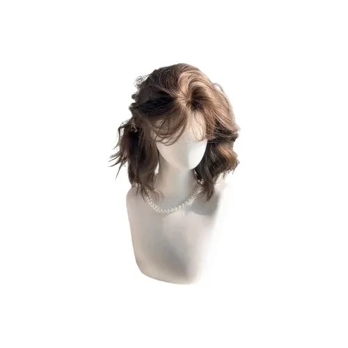 BEIQING Корейский стиль Кудрявая Водная рябь Чёлка Женская Перука Высокая Температура Пряжа