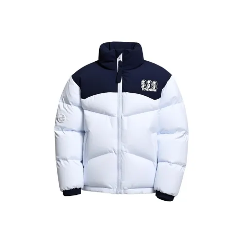 A02 Серый Синий Унисекс Пуховики