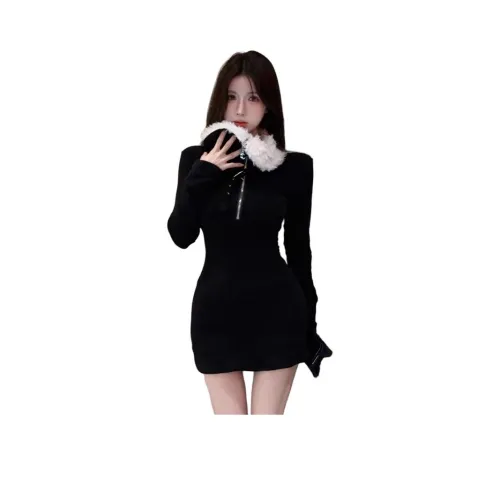 MORTEN SOLUM Длинное платье с длинными рукавами женское