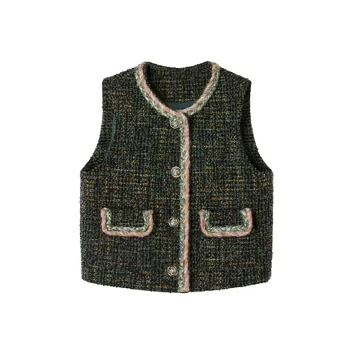 UENA Синий Зеленый Жилет В наличии Женские Жилеты