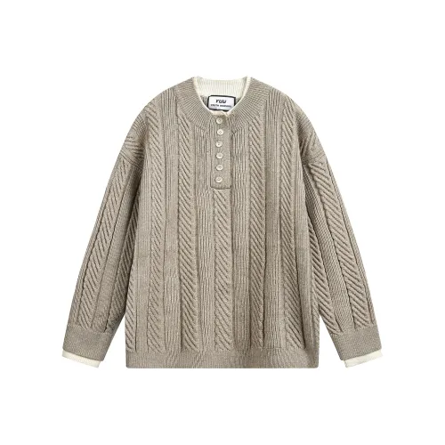 H YXIANG Хаки Унисекс Трикотаж