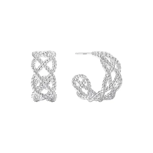 ONCHIC Серьги-гвоздики из меди с родиевым покрытием женские