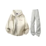 Хаки + Светло-серые штаны