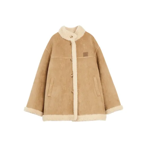 ELLE Khaki Женские Бархатные Куртки