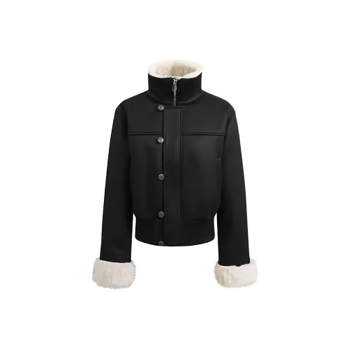 Langqing Черный Milk Puff Женские пуховики