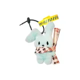 Шарф Зеленый Кролик Кукла Украшение & Черный Шнур & Желтый Ремешок