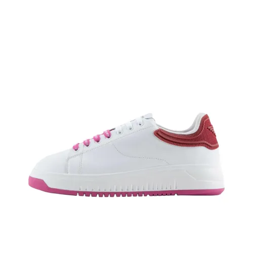 EMPORIO ARMANI Низкие кроссовки для скейтбординга женские красные