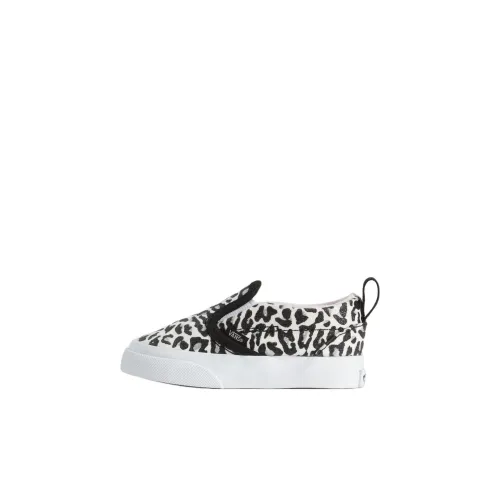 Vans CLASSIC SLIP ON Низкий топ Обувь для малышей Черный Белый Infant And Toddler