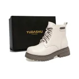 Экрю [Полная коровья кожа + Утолщенный термический чистая шерсть подкладка]