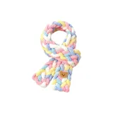 Радужный конфетный цвет [DIY палец шарф] + медвежонок наклейка