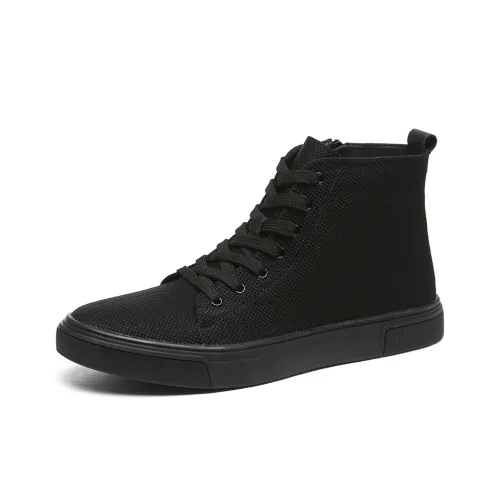 SENJIALUO Покрытие Устойчивое к истиранию Легкий Дышащий Противоскользящий Высокий Топ Повседневная обувь Мужская