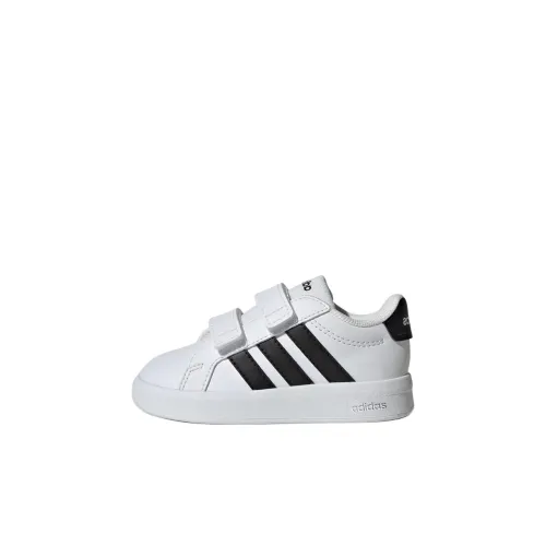 Adidas GRAND COURT Low Топ Обувь для малышей Облачный белый Infant and Toddler