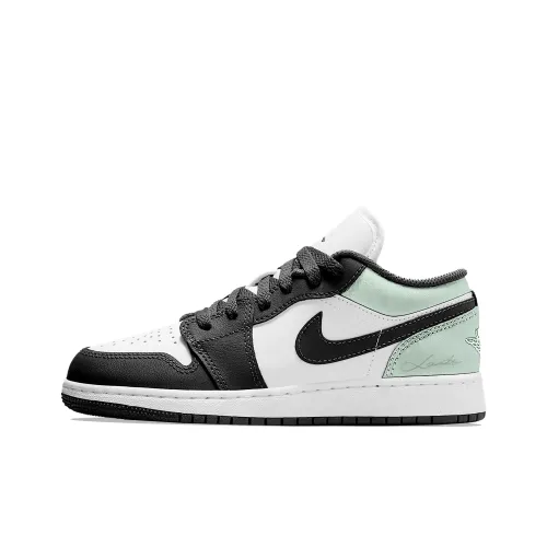 Jordan Air Jordan 1 GS Лайм Пузырьки Амортизация Дышащий Низкий Топ Винтажные Баскетбольные Кроссовки Женские