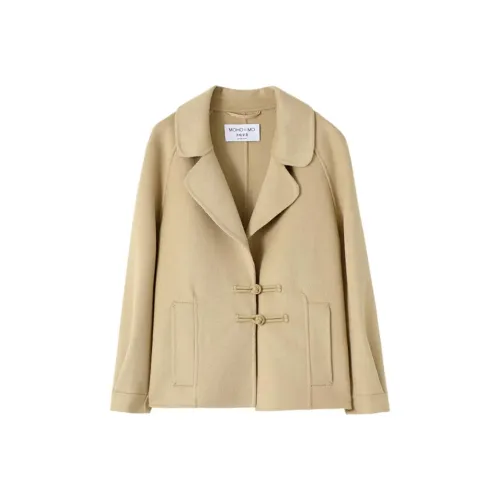 Mo Han Yi Mei Пальто Женское Бежево-Желтое