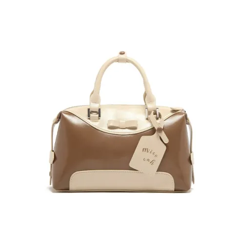 MICOCAH ПУ (полиуретан) Сумка Стандартная Женская Соевый Латте Cold Brew Розовый Кофейный