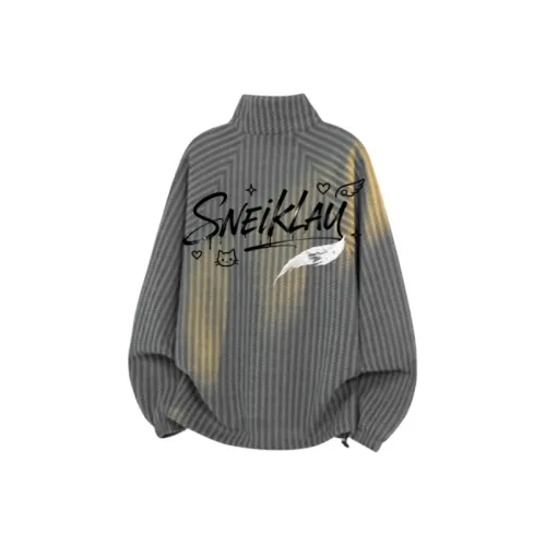 SNEIKLAU Темно-серый унисекс свитшоты