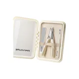 [Лимонно-желтый] Улучшенный набор ножниц из кожи, 3 штуки (немецкий язык Seiko, несколько раз заточены)