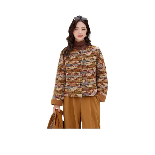 YIMENGYUAN Бархат Feel Пальто Женское