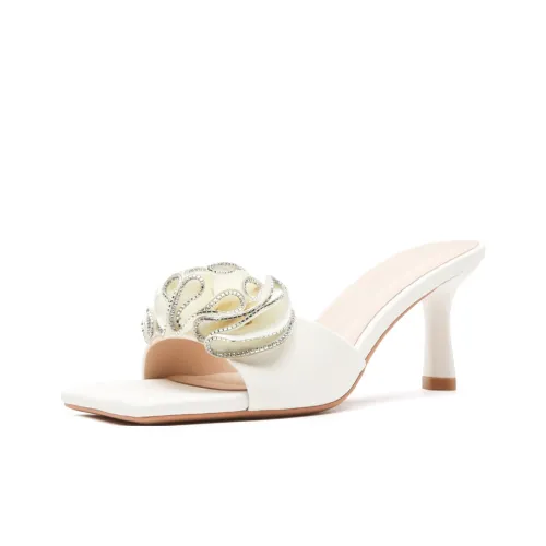 MABEL CO Шлепанцы Женские Белые