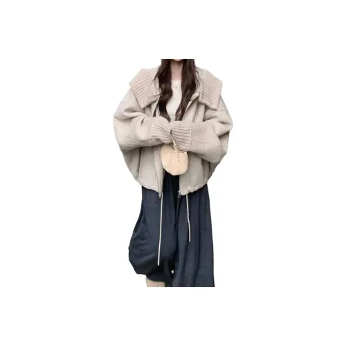 Aghr Цветочный абрикосовый женский пальто