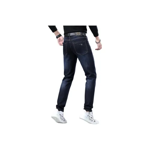 CHAOZHANGGUI Темно-синие мужские джинсы