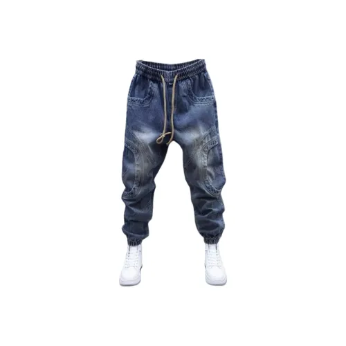 CAT'S PAW Синий Унисекс Джинсы