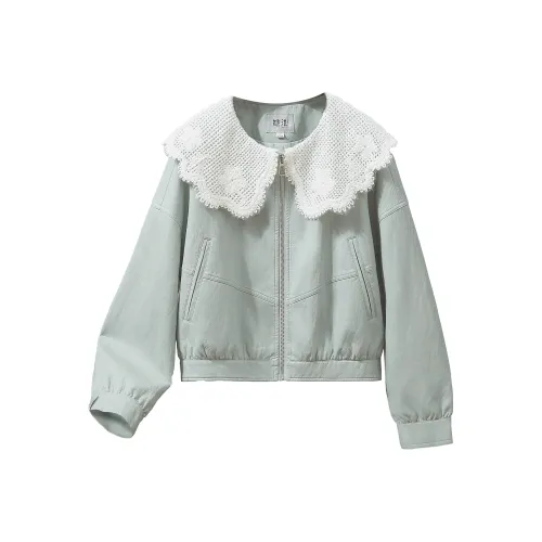 TOUCH Укороченное пальто женское горохово-зеленый