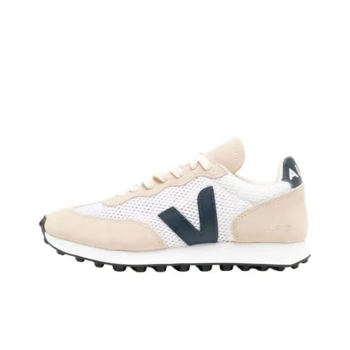 VEJA Rio Branco Устойчивый к истиранию Низкий Топ Спортивная Повседневная Обувь Женская Белая Бежевая